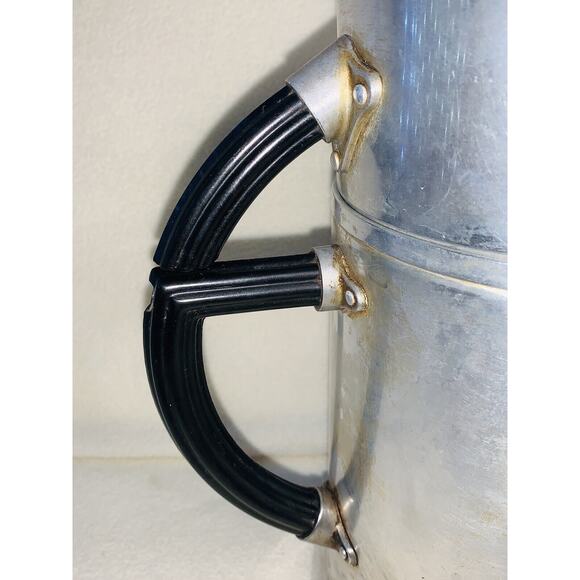 Vintage Wear-Ever Aluminum Coffee Pot Bakelite Handles 2209 3-9 cup USA 3 Piece - Picture 13 of 15